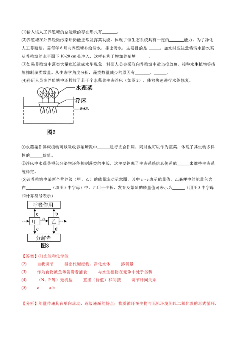 黄金卷（解析版）-赢在高考&middot;黄金8卷备战2024年高考生物模拟卷（甘肃专用）_2024高考押题卷_92024赢在高考全系列_（通用版）2024《赢在高考&middot;黄金预测卷》（九科全）各八套