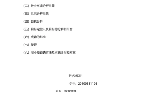 旅游管理专业职业生涯规划书(1)_E6-职业规划_49旅游管理专业