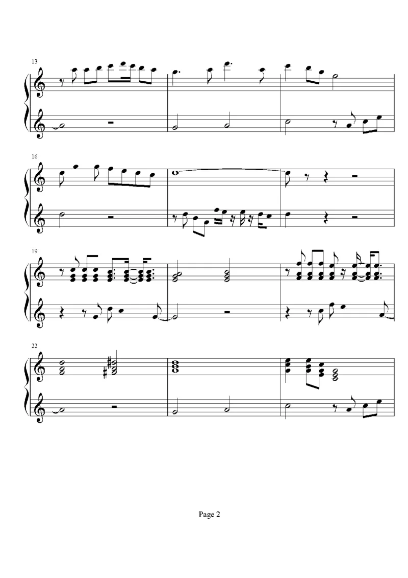 16、陶喆（42页，共10首）_一万首著名钢琴曲谱哈农贝多芬合集视频教学电子版高清无水印可打印_3流行音乐谱_流行钢琴谱合集形式_高清PDF无水印