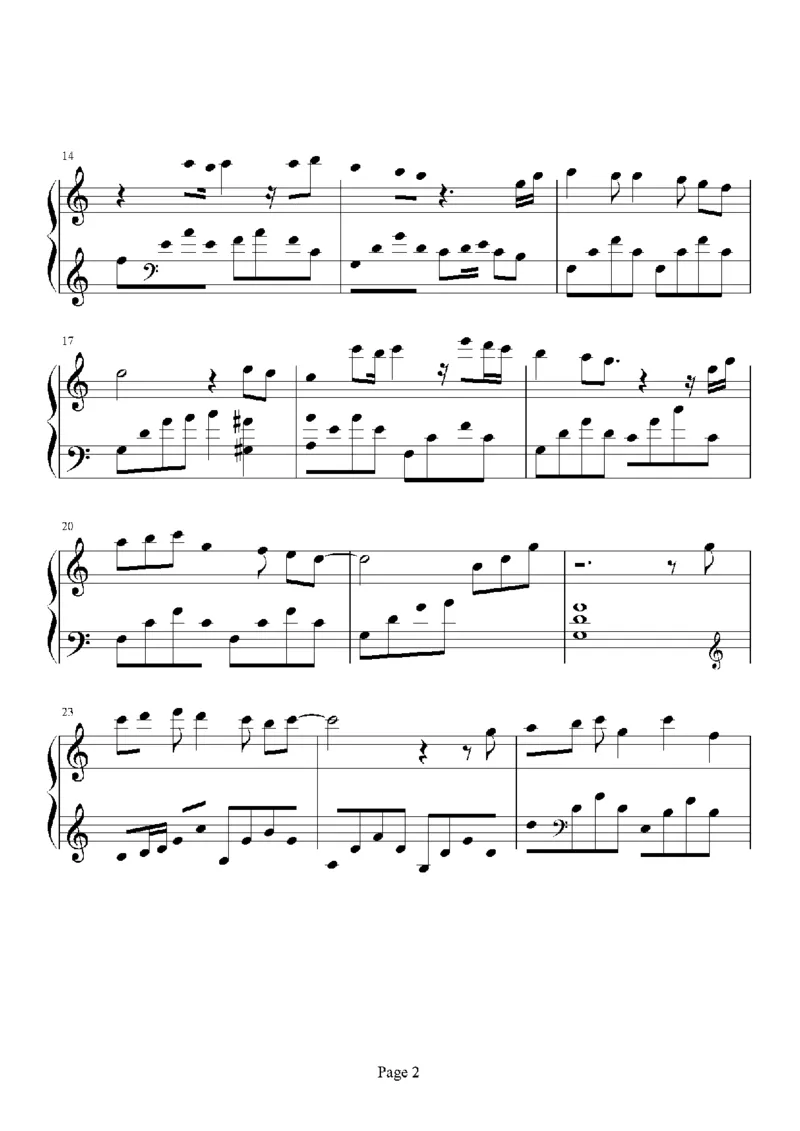 16、陶喆（42页，共10首）_一万首著名钢琴曲谱哈农贝多芬合集视频教学电子版高清无水印可打印_3流行音乐谱_流行钢琴谱合集形式_高清PDF无水印