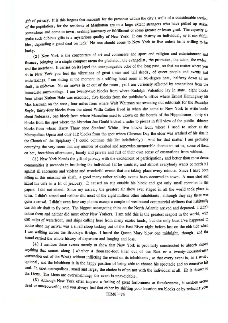 预测第四套_2025专四专八真题及备考资料_2009-2024专八真题+备考资料_24专八预测押题卷_专八预测卷5套_预测卷