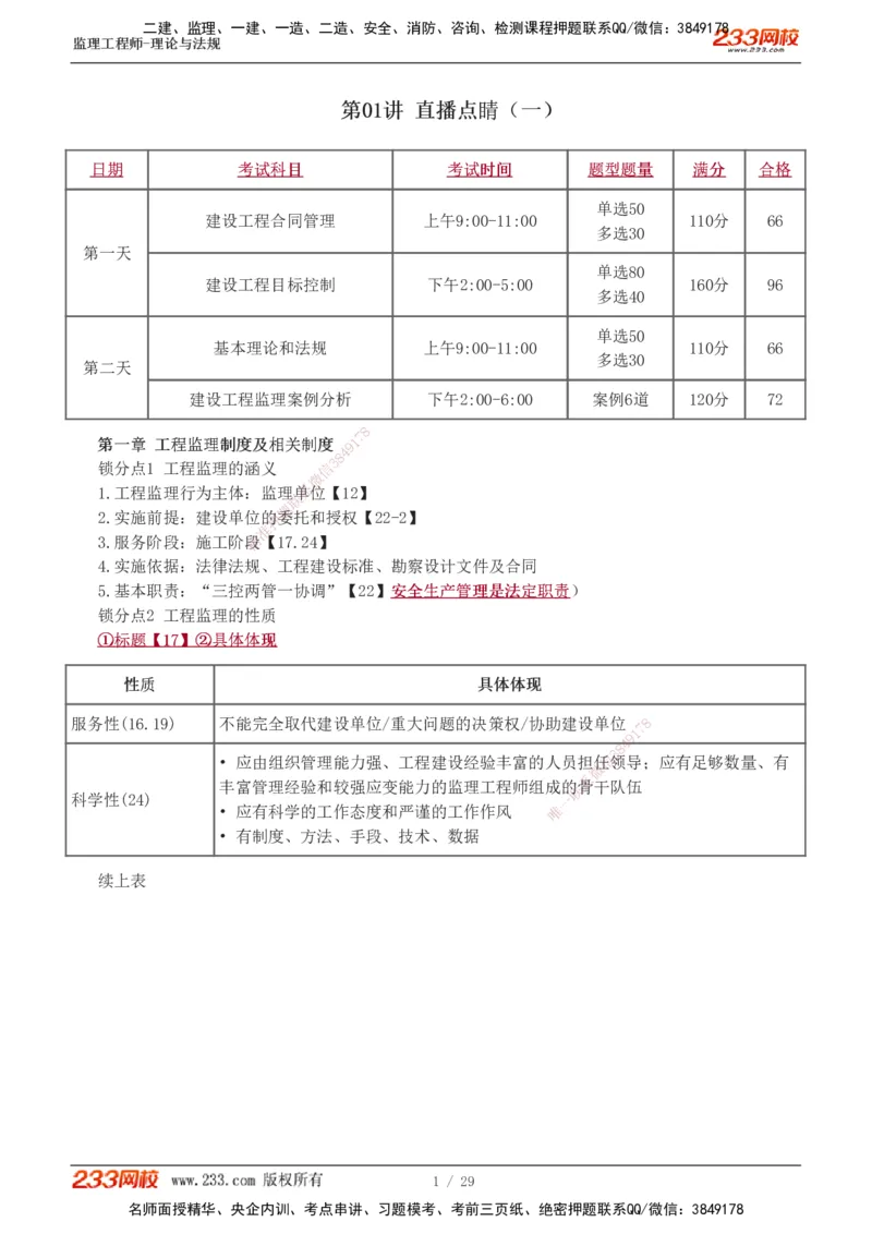 1-4_监理工程师_2025监理工程师_2025年监理工程师SVIP_2025年监理概论法规SVIP_04-冲刺串讲✿考点强化✿小灶集训_19-概论《直播点睛班》代楠233