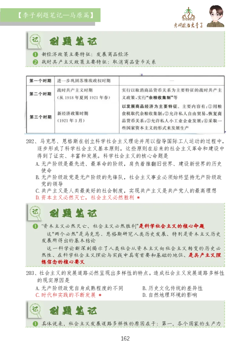 马原篇大李子刷题笔记_2026考公资料_（49）政治理论合集_政治理论合集_2025考研政治_11.大李子_03.刷题班