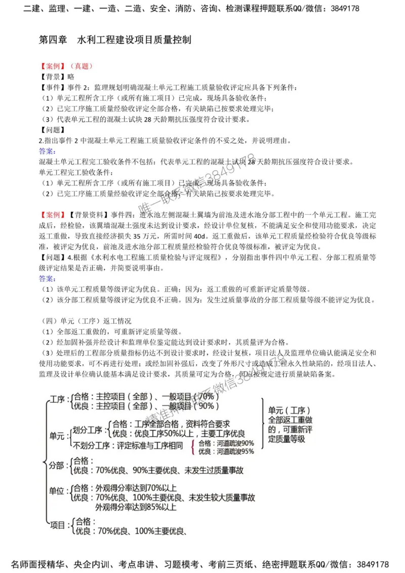 20-第四章-水利工程建设项目质量控制（五）_监理工程师_2025监理工程师_2025年监理工程师SVIP_2025年监理水利案例SVIP_02-基础精讲✿高端面授✿深度强化_讲义