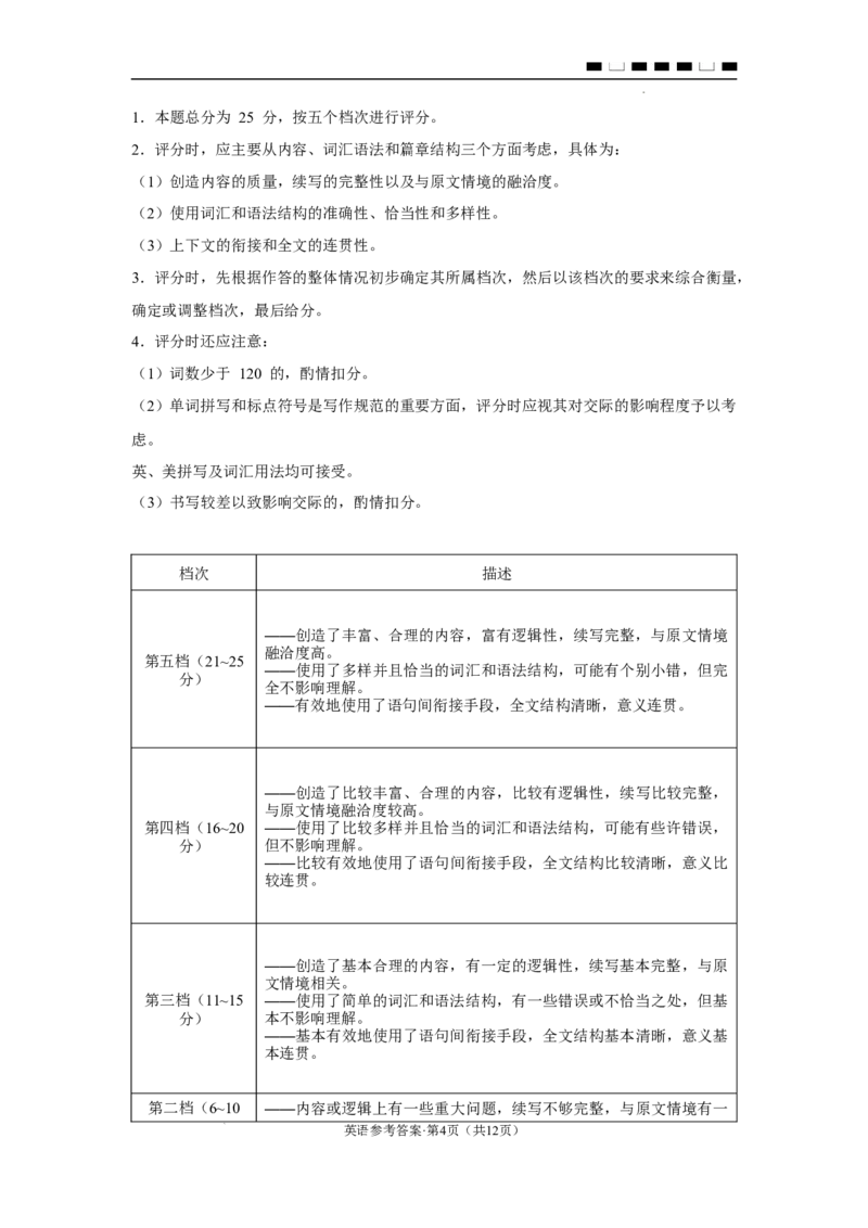 2024年高三适应性考试英语答案_2024年4月_01按日期_14号_2024届贵州省高三年级4月适应性考试_贵州省2024年高三年级4月适应性考试英语