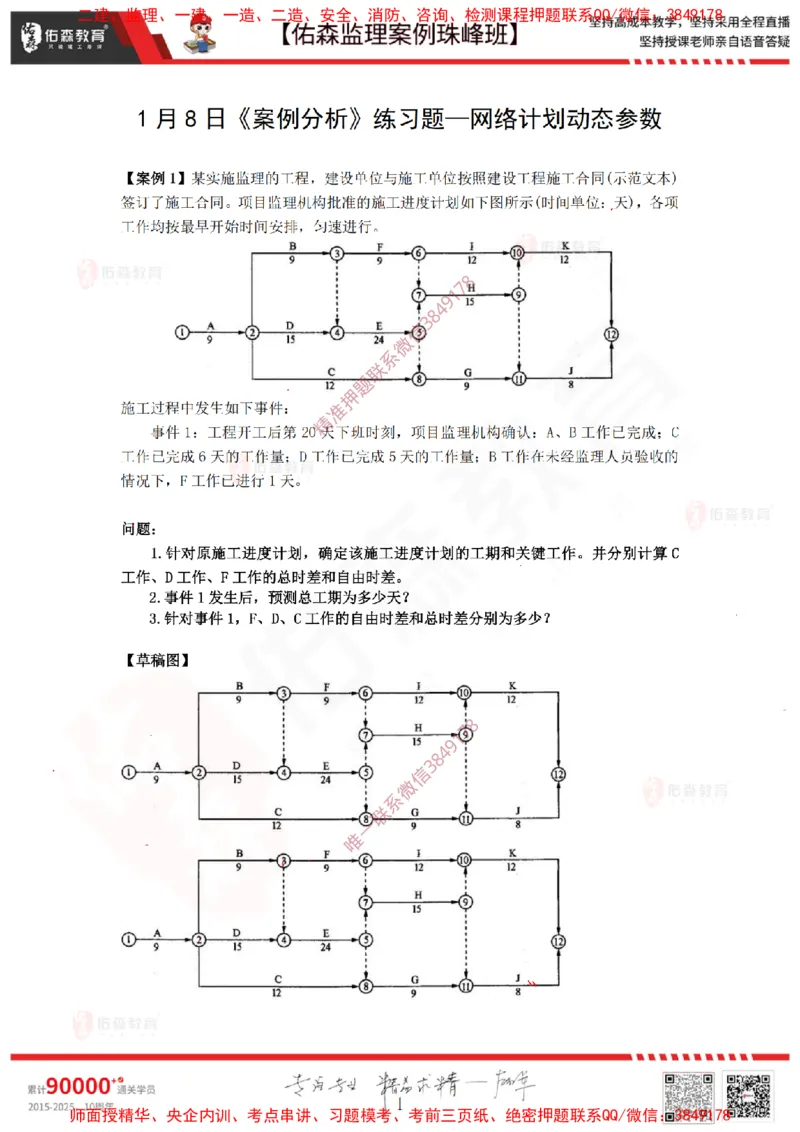 1月8日佑森监理案例珠峰班VIP作业_监理工程师_2025监理工程师_2025年监理工程师SVIP_2025年监理土建案例SVIP_02-基础精讲✿高端面授✿深度强化