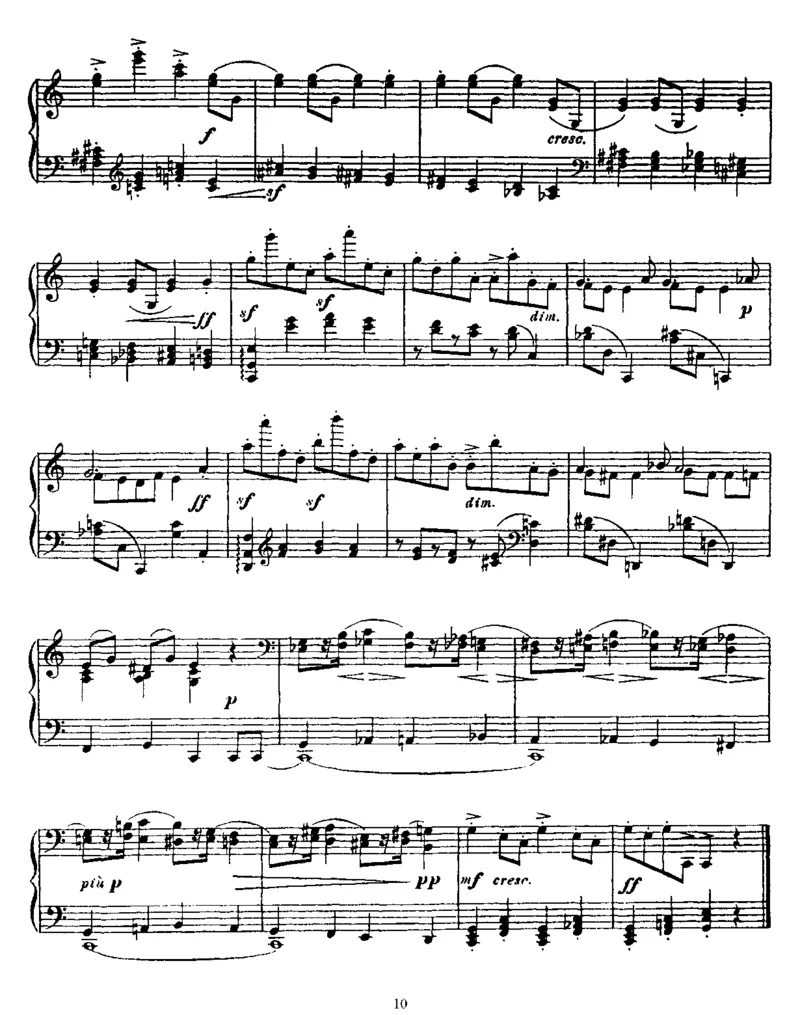 10Pieces,Op12_一万首著名钢琴曲谱哈农贝多芬合集视频教学电子版高清无水印可打印_1古典钢琴知名音乐家谱_普罗科菲耶夫钢琴谱全集_钢琴小品集