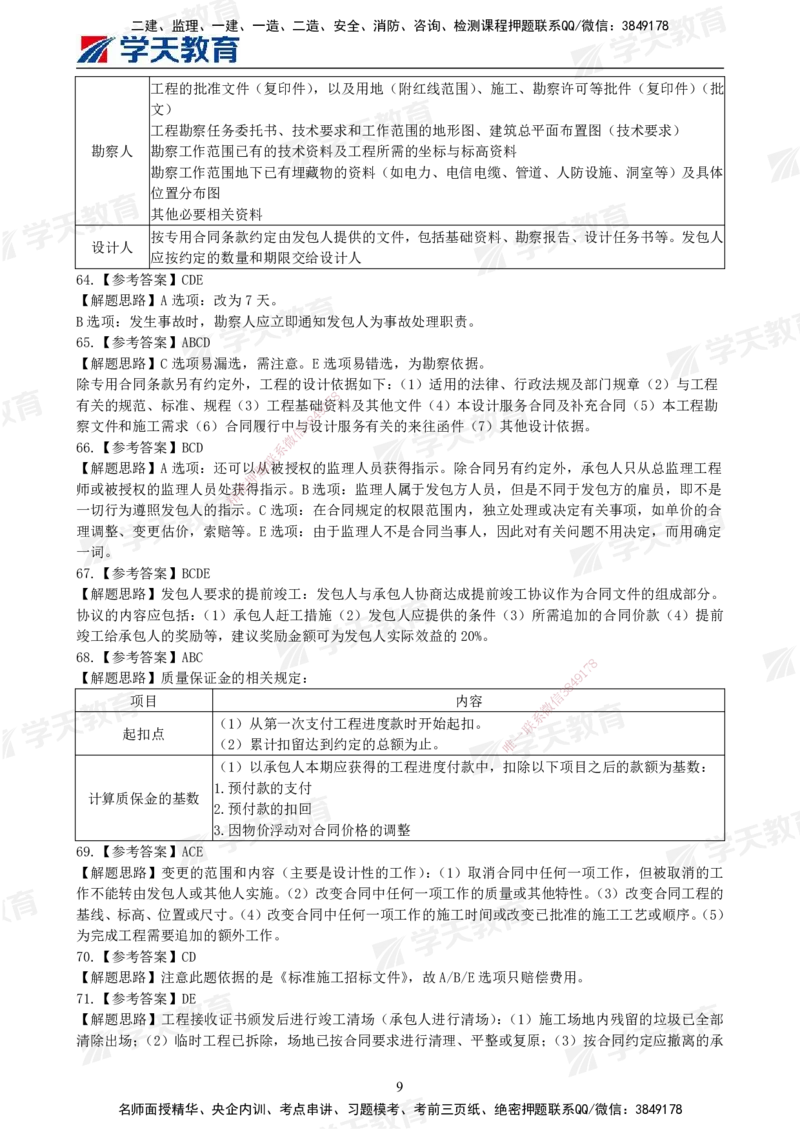 02.2025年监理《合同管理》模考预测卷（一）答案_监理工程师_2025监理工程师_2025年监理工程师SVIP_2025年监理合同管理SVIP_05-考前密训✿央企特训✿机构普押