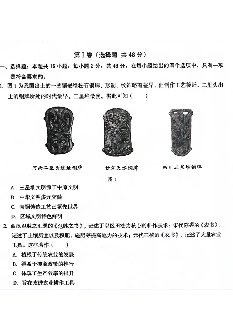 安徽省A10联盟2023-2024学年高二下学期6月月考试题历史PDF版含解析(1)_6月_240613安徽省A10联盟2023-2024学年高二下学期6月调研考