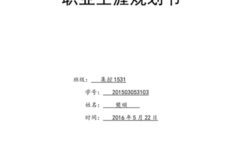 电力专业大学生职业生涯规划设计_E6-职业规划_30电力专业