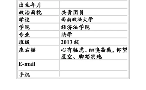 法学院学生职业生涯规划书(1)_E6-职业规划_15法学专业