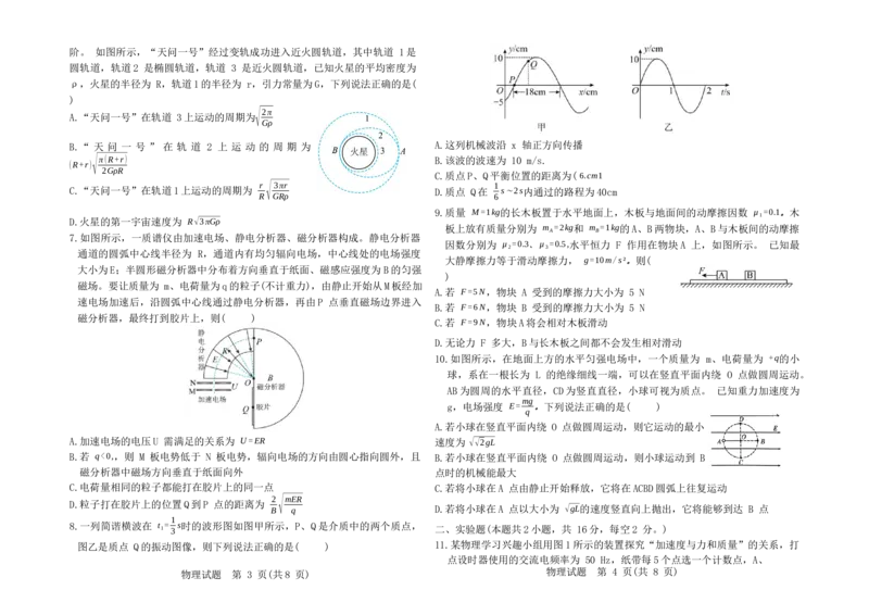 2024届耀正优+高三名校期末测试物理(1)_2024年2月_022月合集_2024届安徽&ldquo;耀正优+&rdquo;高三名校期末测试