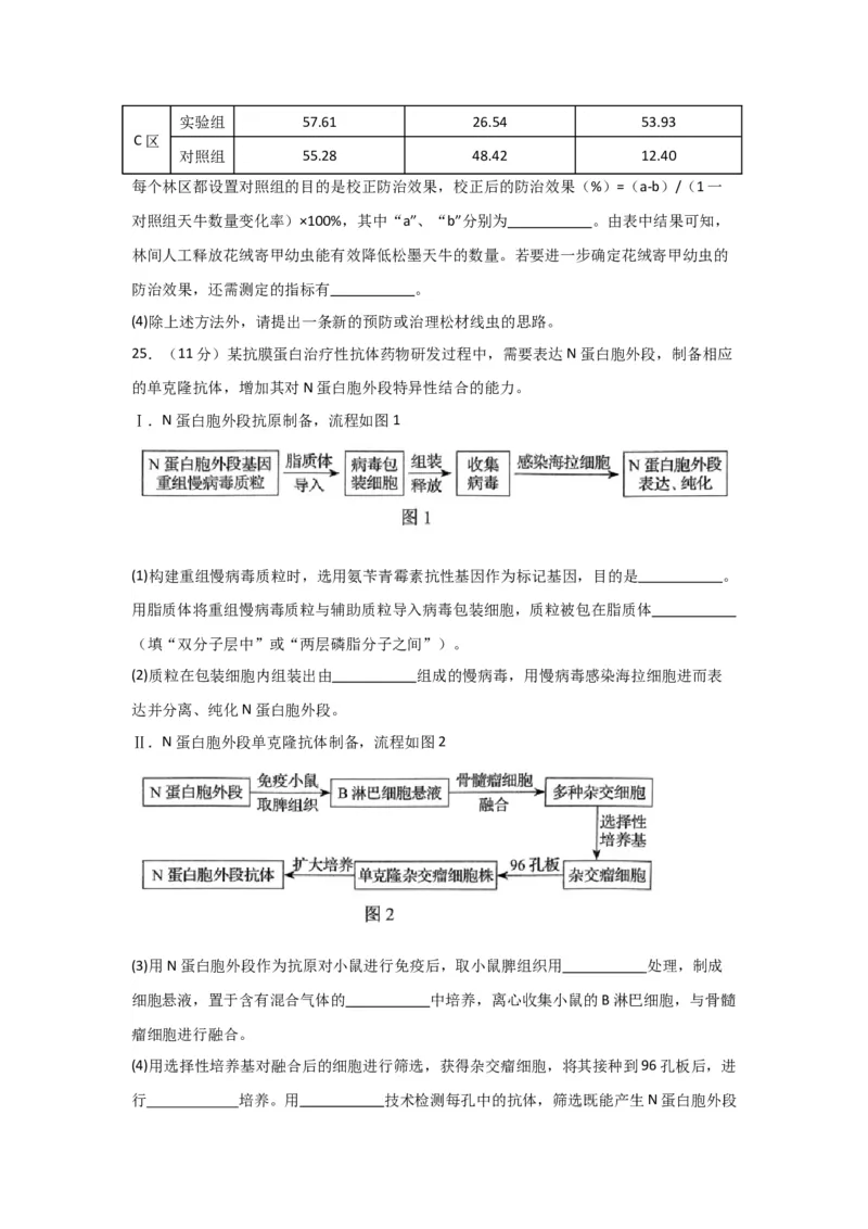 黄金卷04（原卷版）-赢在高考&middot;黄金8卷备战2024年高考生物模拟卷（黑龙江专用）_2024高考押题卷_92024赢在高考全系列_赢在高考&middot;黄金8卷备战2024年高考生物模拟卷