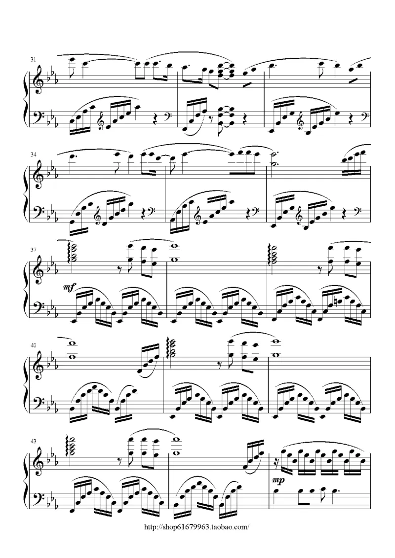 10、孙楠（48页，共14首）_一万首著名钢琴曲谱哈农贝多芬合集视频教学电子版高清无水印可打印_3流行音乐谱_流行钢琴谱合集形式_高清PDF无水印