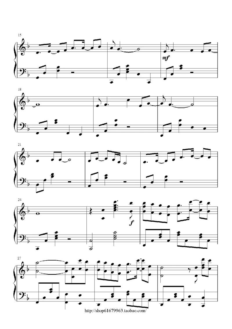 10、孙楠（48页，共14首）_一万首著名钢琴曲谱哈农贝多芬合集视频教学电子版高清无水印可打印_3流行音乐谱_流行钢琴谱合集形式_高清PDF无水印