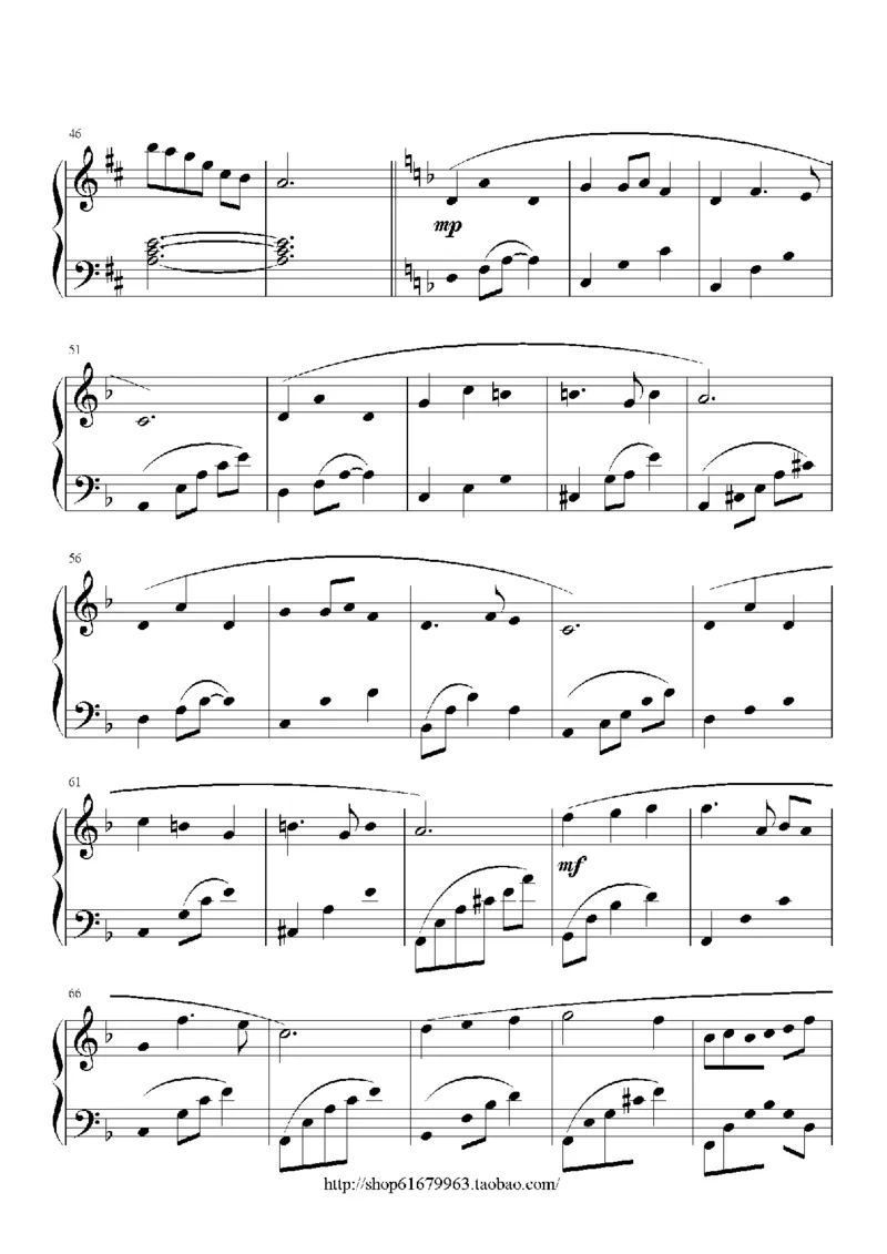 10、孙楠（48页，共14首）_一万首著名钢琴曲谱哈农贝多芬合集视频教学电子版高清无水印可打印_3流行音乐谱_流行钢琴谱合集形式_高清PDF无水印