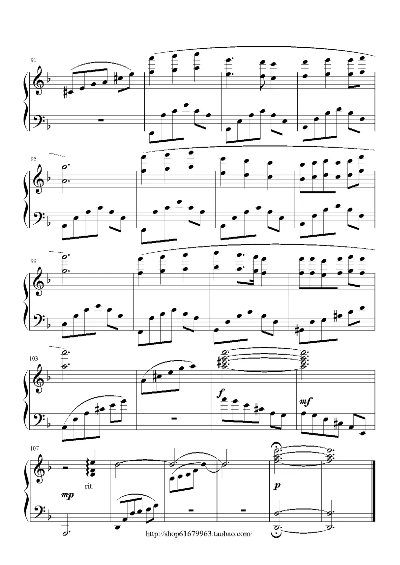 10、孙楠（48页，共14首）_一万首著名钢琴曲谱哈农贝多芬合集视频教学电子版高清无水印可打印_3流行音乐谱_流行钢琴谱合集形式_高清PDF无水印