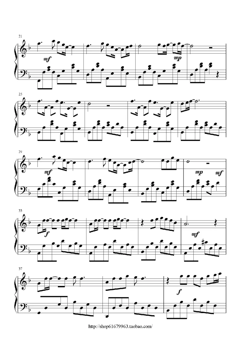 10、孙楠（48页，共14首）_一万首著名钢琴曲谱哈农贝多芬合集视频教学电子版高清无水印可打印_3流行音乐谱_流行钢琴谱合集形式_高清PDF无水印