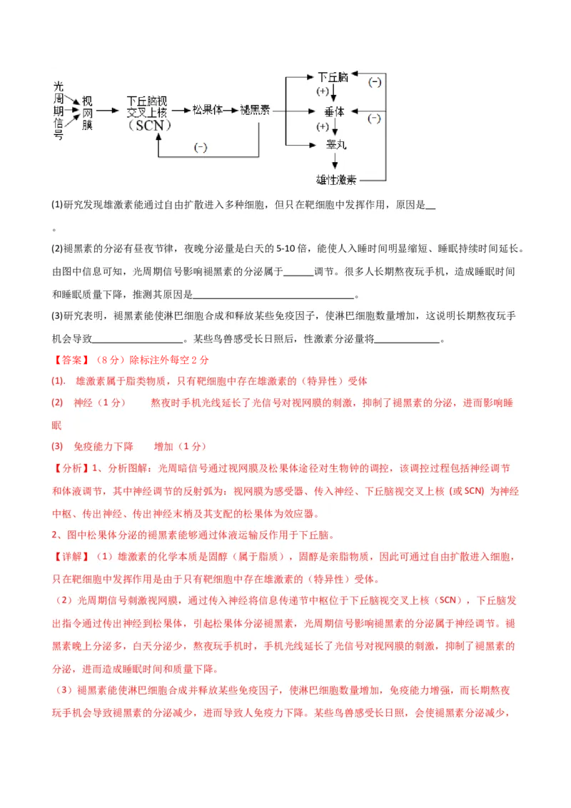 黄金卷02（解析版）-赢在高考&middot;黄金8卷备战2024年高考生物模拟卷（全国卷专用）_2024高考押题卷_92024赢在高考全系列_赢在高考&middot;黄金8卷备战2024年高考生物模拟卷