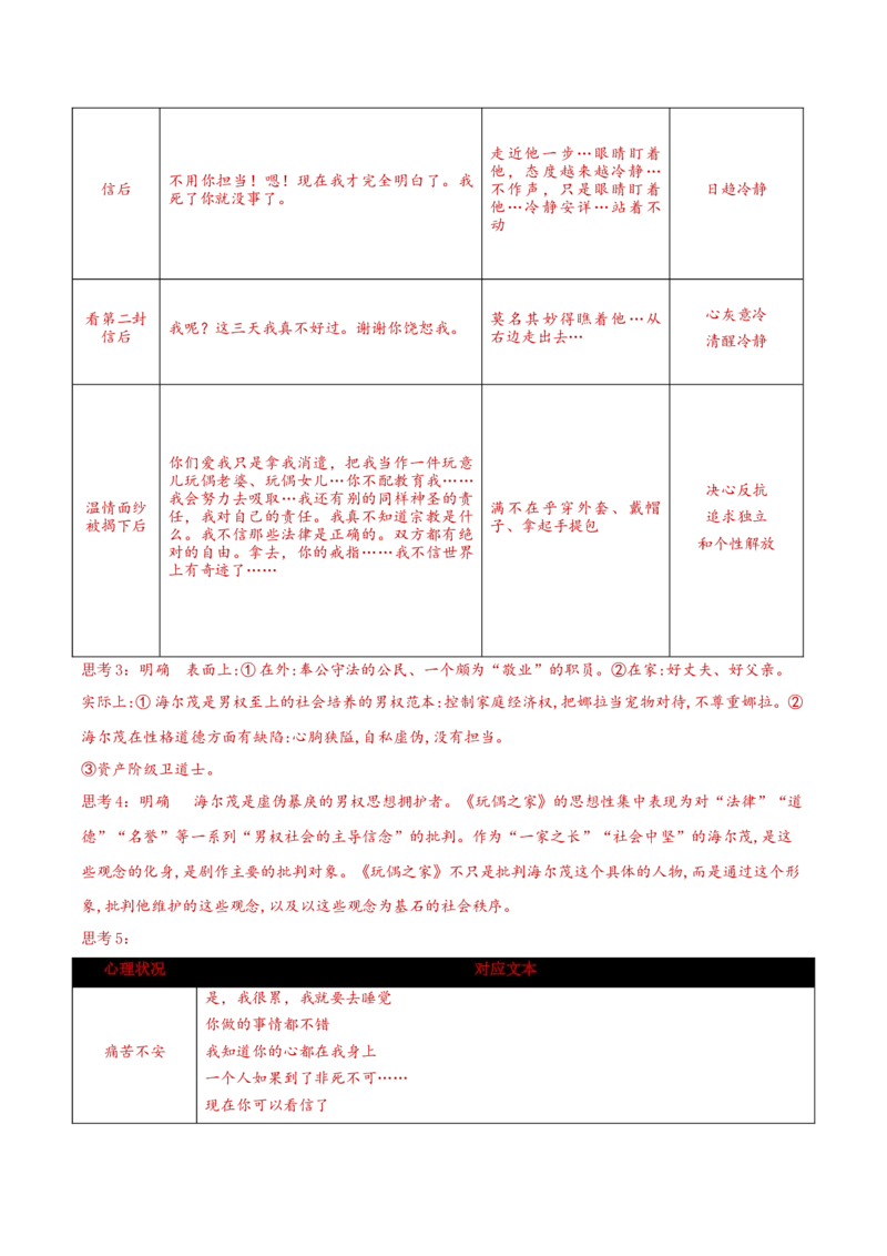12+《玩偶之家（节选）》（同步学案）-上好课2022-2023学年高二语文选择性必修中册同步备课系列（统编版）_new_E015高中全科试卷_语文试题_选修中_4.新版高中语文试卷选择性必修中册