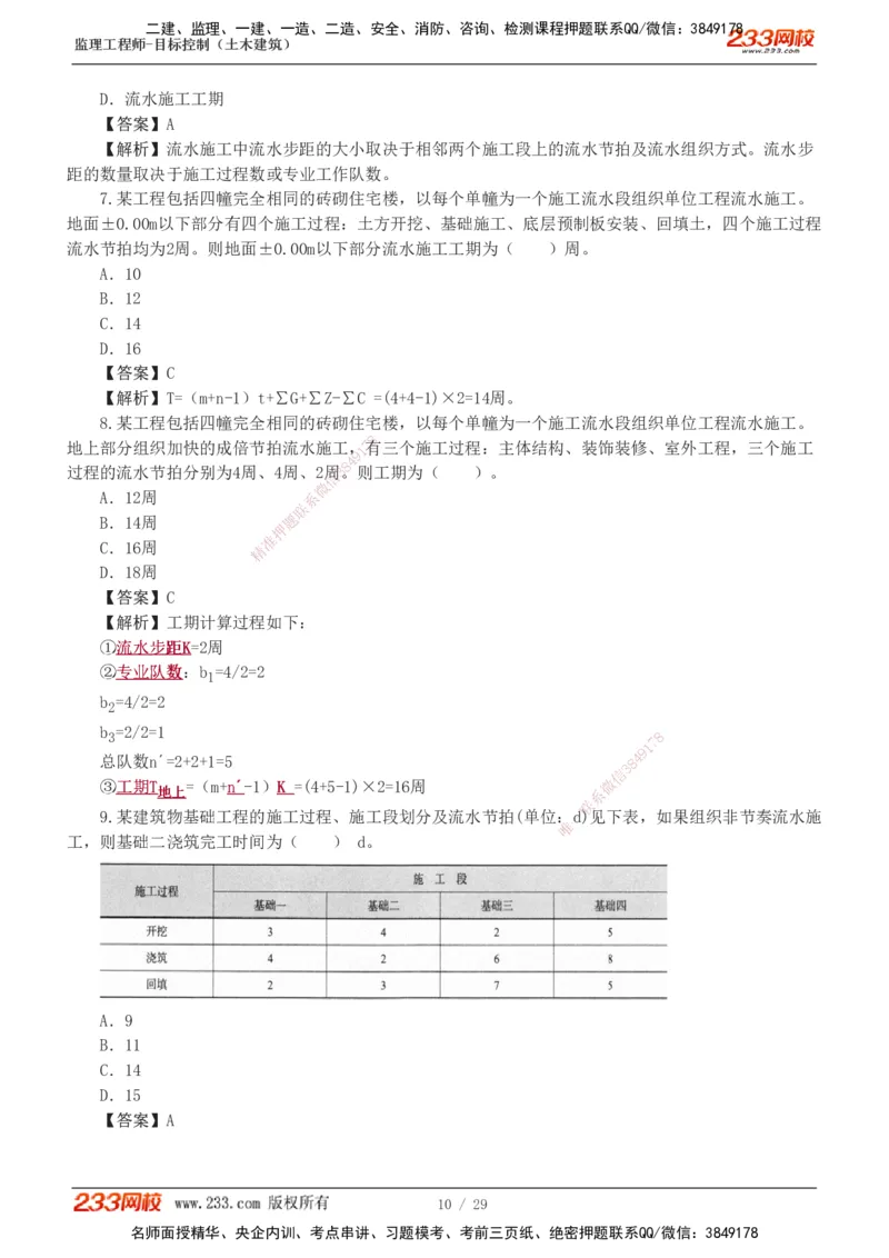 1-3_监理工程师_2025监理工程师_2025年监理工程师SVIP_2025年监理土建控制SVIP_03-习题精析✿实战特训✿模考通关_10-控制《习题解析班》江凌俊233_进度