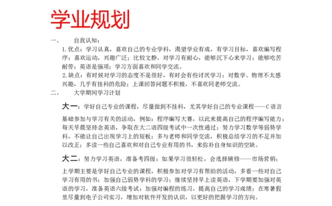 职业规划理学院网络工程专业职业生涯规划设计书模板WORD_E6-职业规划_71网络工程专业