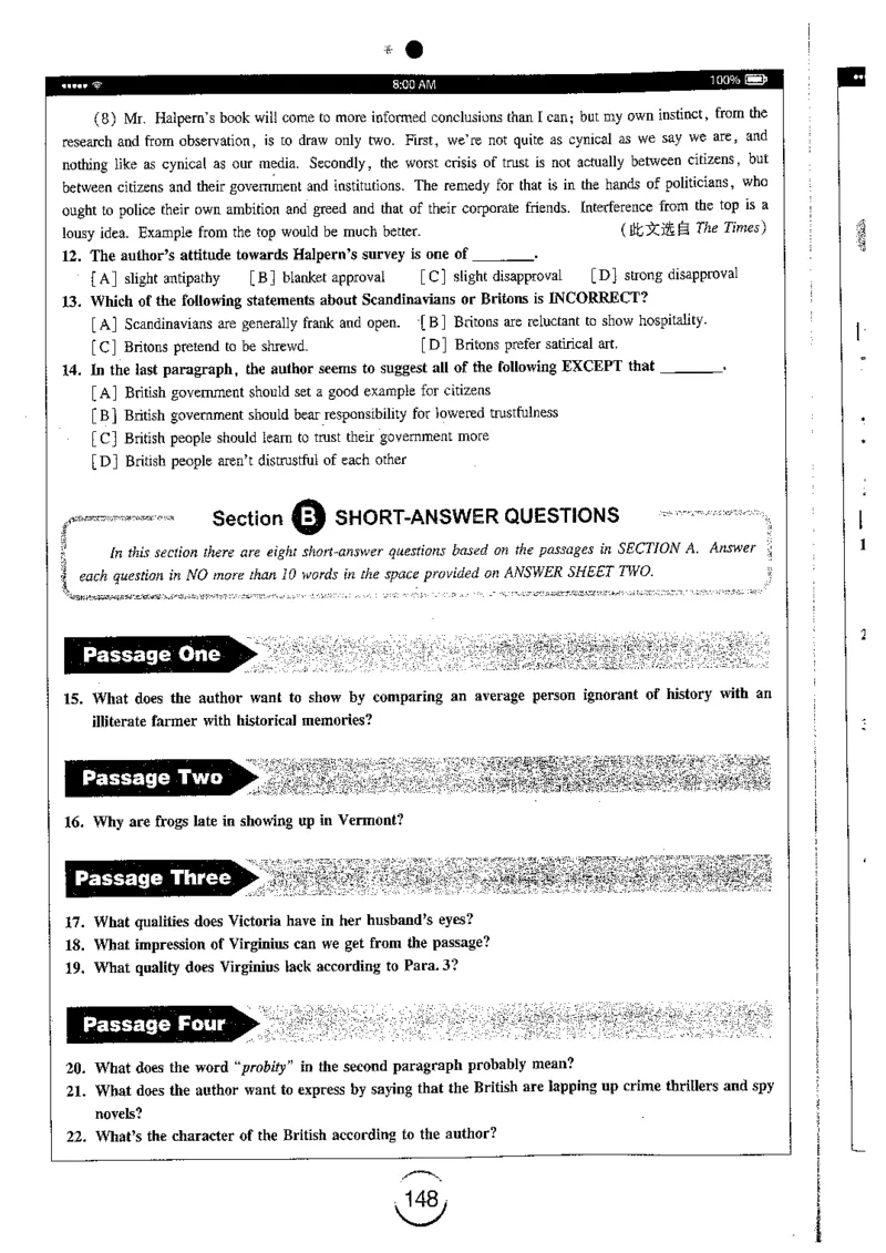 星火简专八阅读黄任_2025专四专八真题及备考资料_2009-2024专八真题+备考资料_专八资料电子书_24专八阅读专题资料_2024专八阅读180篇（星火）
