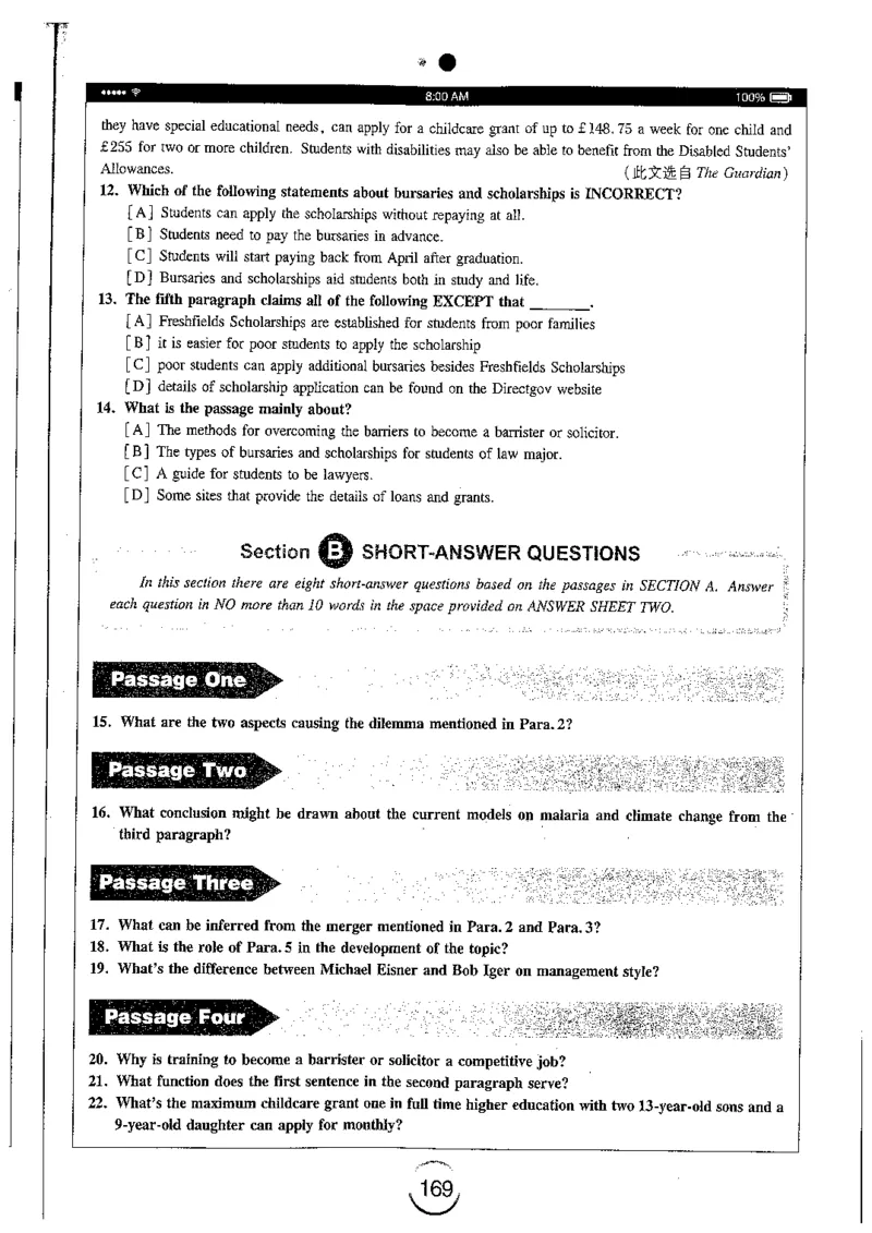星火简专八阅读黄任_2025专四专八真题及备考资料_2009-2024专八真题+备考资料_专八资料电子书_24专八阅读专题资料_2024专八阅读180篇（星火）