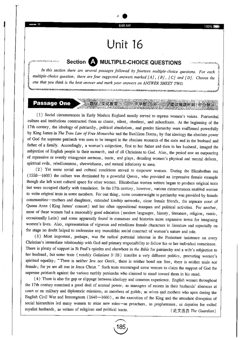 星火简专八阅读黄任_2025专四专八真题及备考资料_2009-2024专八真题+备考资料_专八资料电子书_24专八阅读专题资料_2024专八阅读180篇（星火）