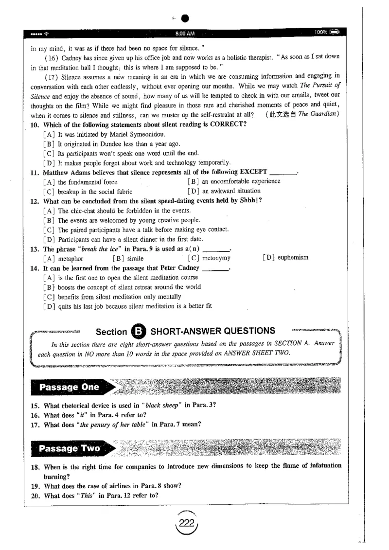 星火简专八阅读黄任_2025专四专八真题及备考资料_2009-2024专八真题+备考资料_专八资料电子书_24专八阅读专题资料_2024专八阅读180篇（星火）