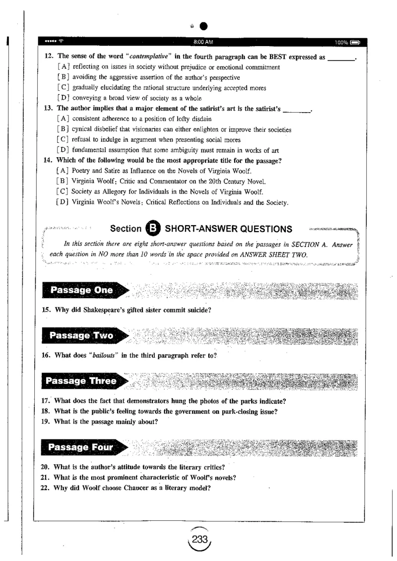星火简专八阅读黄任_2025专四专八真题及备考资料_2009-2024专八真题+备考资料_专八资料电子书_24专八阅读专题资料_2024专八阅读180篇（星火）