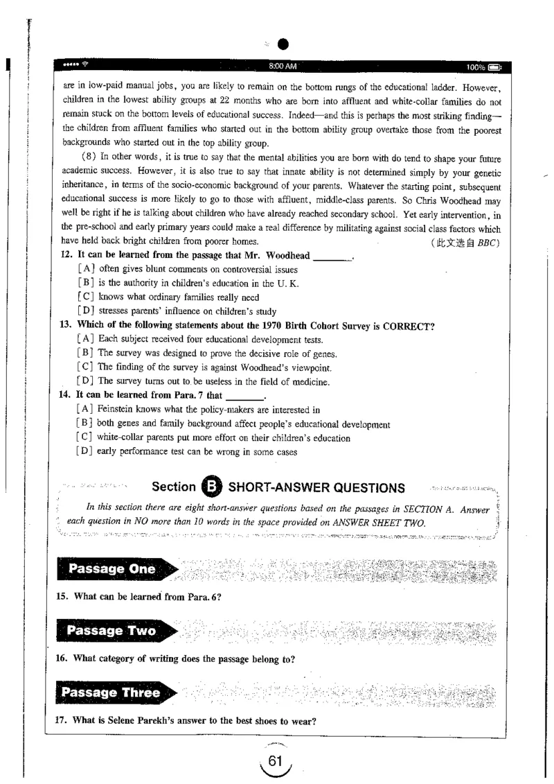 星火简专八阅读黄任_2025专四专八真题及备考资料_2009-2024专八真题+备考资料_专八资料电子书_24专八阅读专题资料_2024专八阅读180篇（星火）