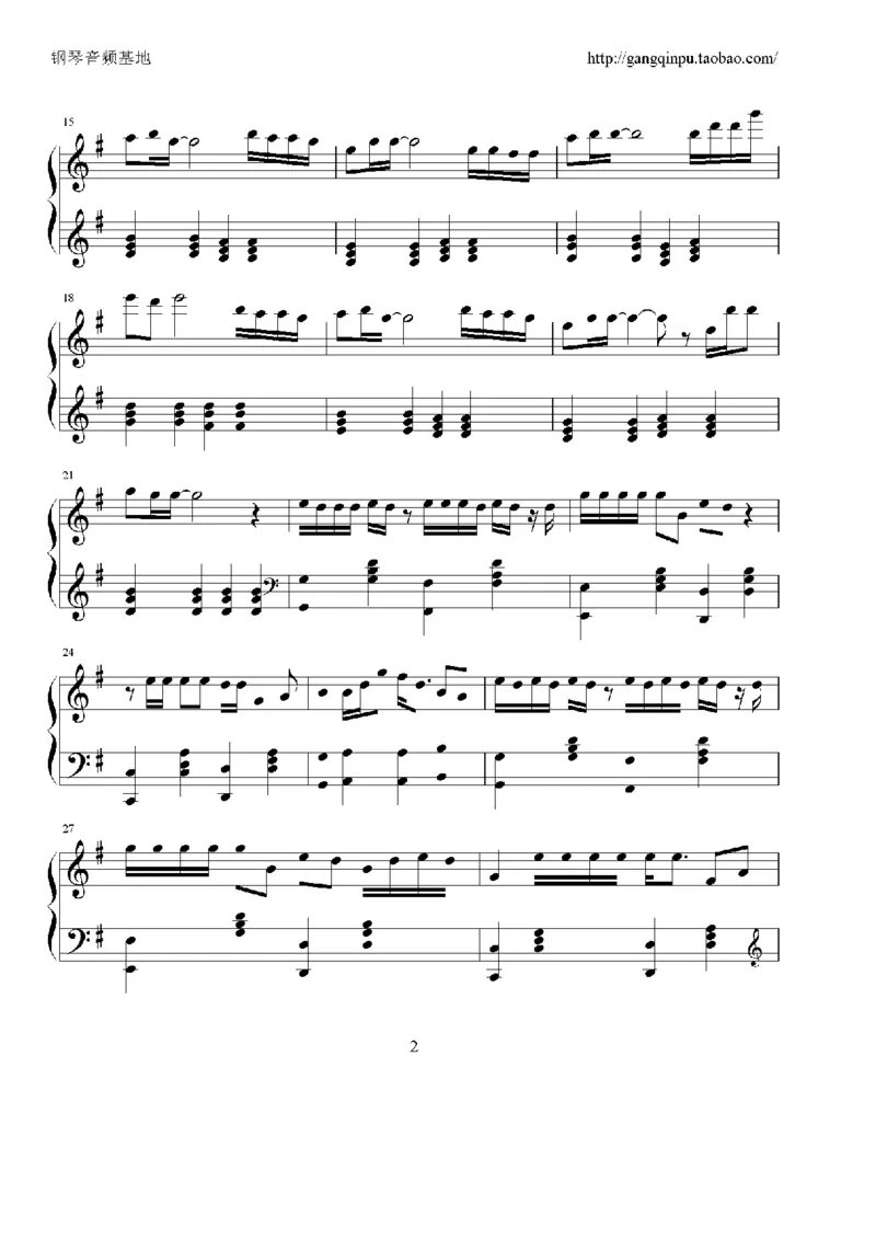 04、张学友（126页，26首）_一万首著名钢琴曲谱哈农贝多芬合集视频教学电子版高清无水印可打印_3流行音乐谱_流行钢琴谱合集形式_高清PDF无水印