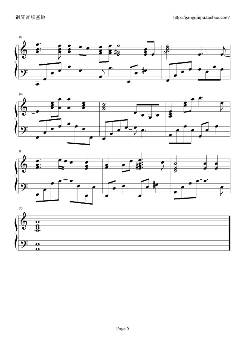 04、张学友（126页，26首）_一万首著名钢琴曲谱哈农贝多芬合集视频教学电子版高清无水印可打印_3流行音乐谱_流行钢琴谱合集形式_高清PDF无水印