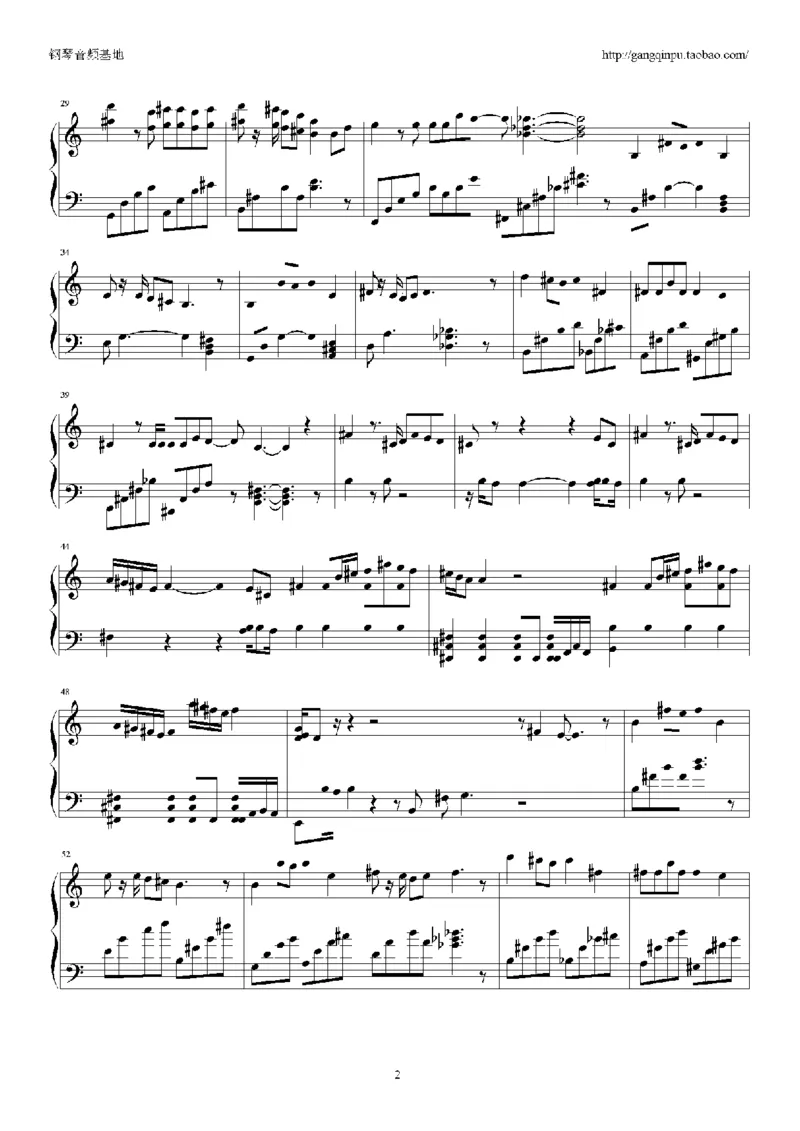 04、张学友（126页，26首）_一万首著名钢琴曲谱哈农贝多芬合集视频教学电子版高清无水印可打印_3流行音乐谱_流行钢琴谱合集形式_高清PDF无水印