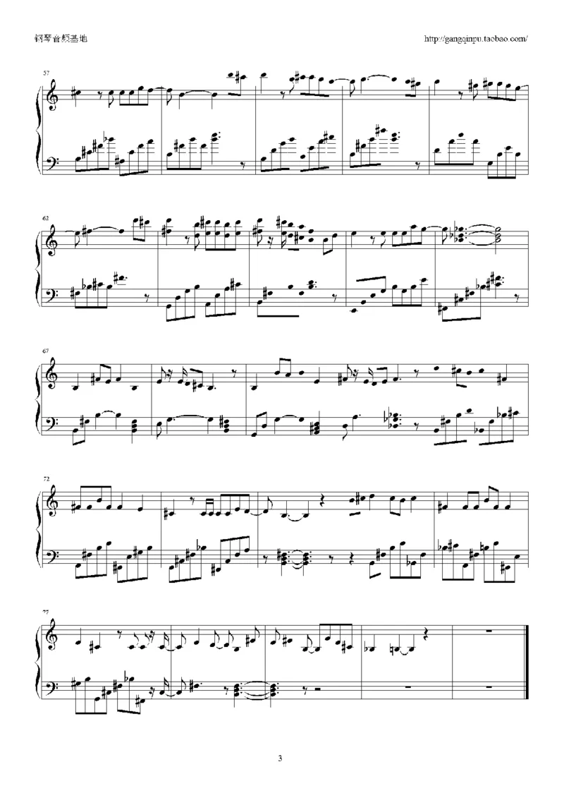 04、张学友（126页，26首）_一万首著名钢琴曲谱哈农贝多芬合集视频教学电子版高清无水印可打印_3流行音乐谱_流行钢琴谱合集形式_高清PDF无水印