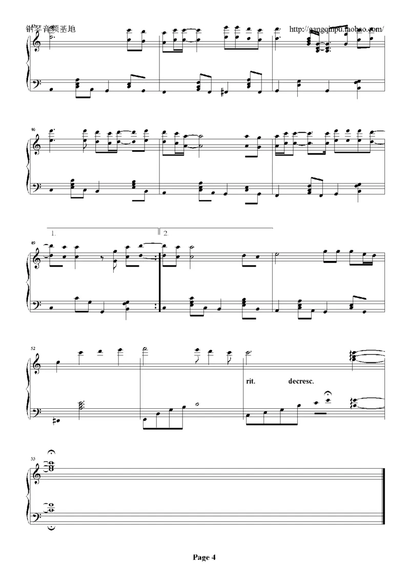 04、张学友（126页，26首）_一万首著名钢琴曲谱哈农贝多芬合集视频教学电子版高清无水印可打印_3流行音乐谱_流行钢琴谱合集形式_高清PDF无水印
