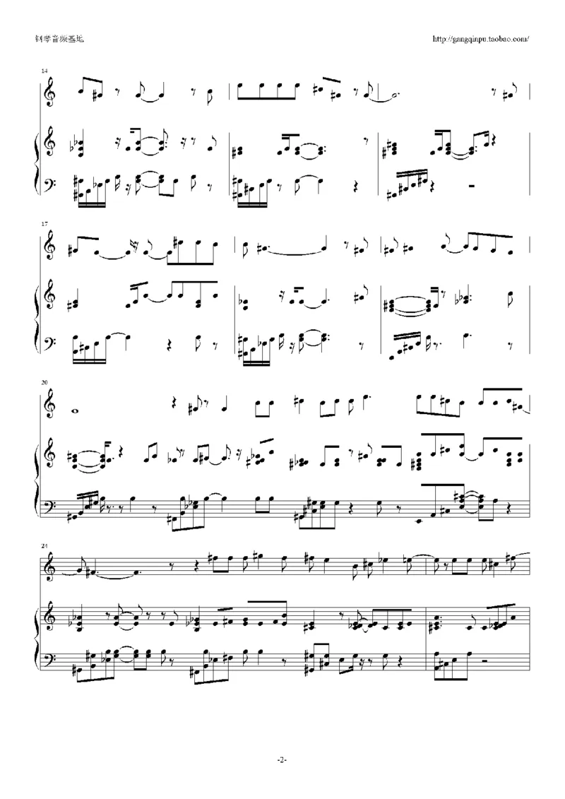 04、张学友（126页，26首）_一万首著名钢琴曲谱哈农贝多芬合集视频教学电子版高清无水印可打印_3流行音乐谱_流行钢琴谱合集形式_高清PDF无水印