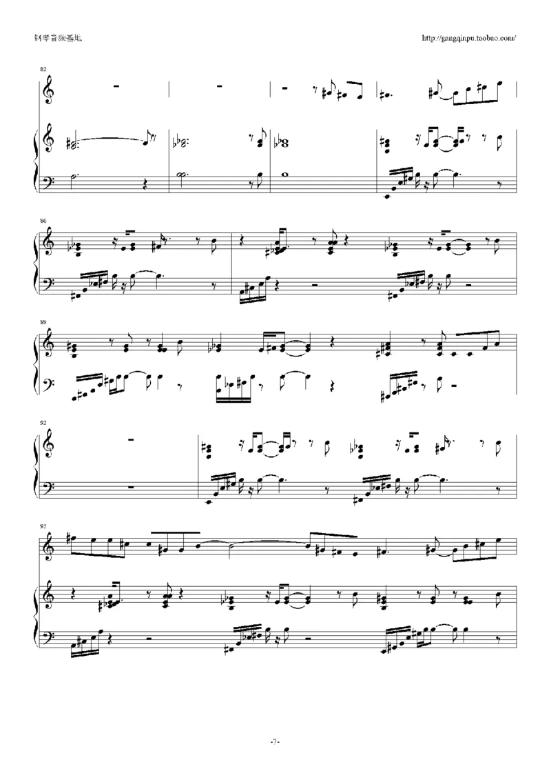 04、张学友（126页，26首）_一万首著名钢琴曲谱哈农贝多芬合集视频教学电子版高清无水印可打印_3流行音乐谱_流行钢琴谱合集形式_高清PDF无水印