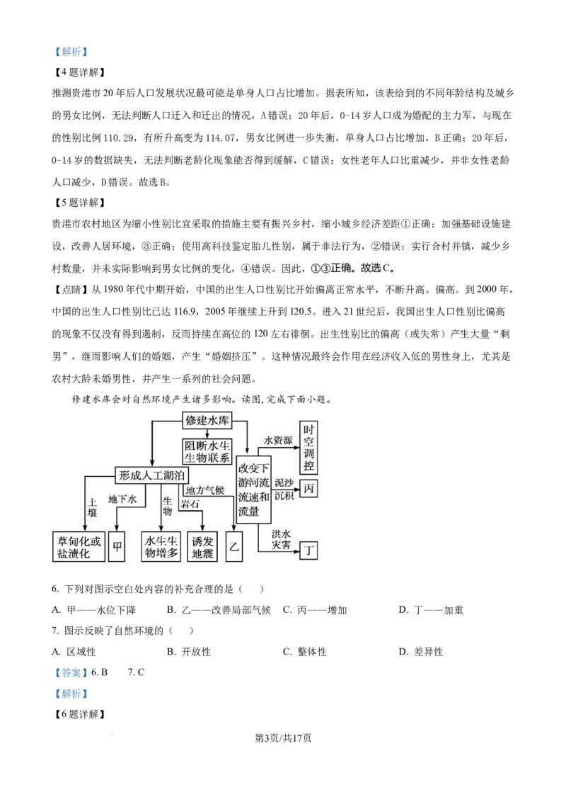精品解析：辽宁省沈文新高考研究联盟2024-2025学年高三上学期8月月度质量监测暨第零次诊断测试地理试题（解析版）_8月
