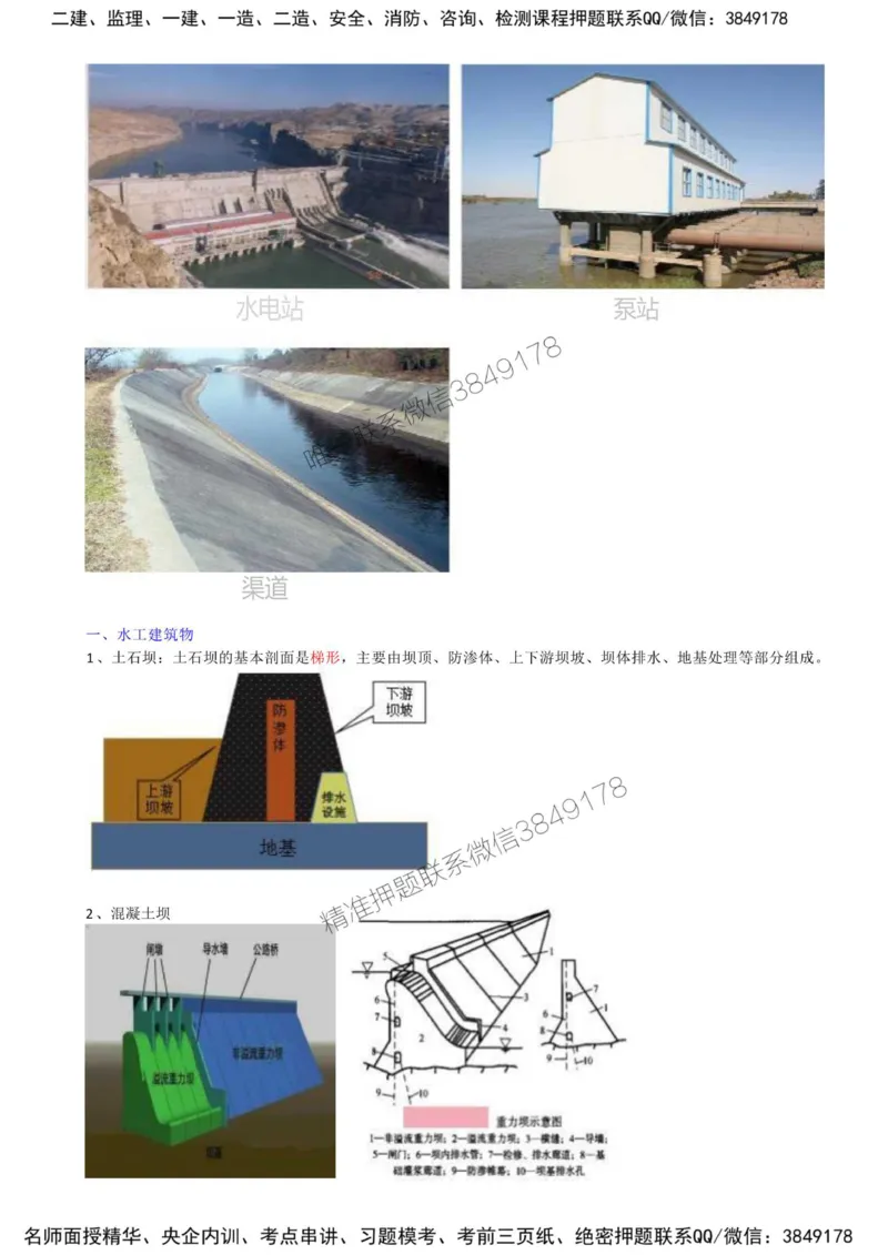 01-拓展章-水利工程认知（一）_监理工程师_2025监理工程师_2025年监理工程师SVIP_2025年监理水利案例SVIP_02-基础精讲✿高端面授✿深度强化_讲义