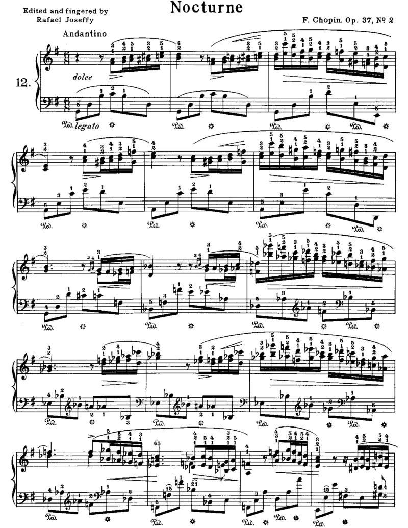 12nocturne-op-37-no-2_一万首著名钢琴曲谱哈农贝多芬合集视频教学电子版高清无水印可打印_1古典钢琴知名音乐家谱_肖邦钢琴谱全集_夜曲2版