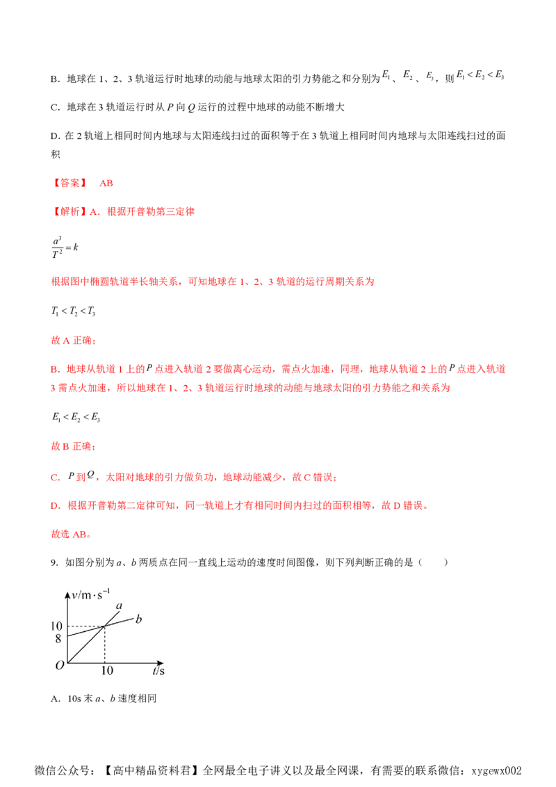黄金卷02-赢在高考&middot;黄金8卷备战2024年高考物理模拟卷（湖南专用）（解析版）_2024高考押题卷_92024赢在高考全系列_（通用版）2024《赢在高考&middot;黄金预测卷》（九科全）各八套
