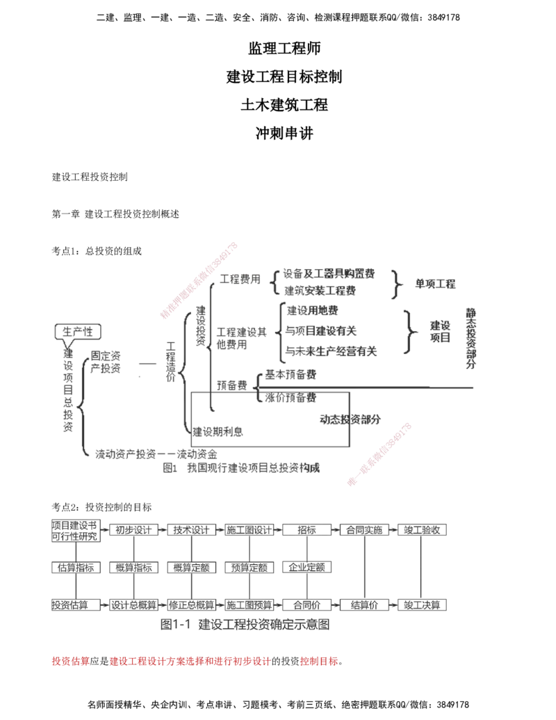 01-投资控制第一章-建设工程投资控制概述_监理工程师_2025监理工程师_2025年监理工程师SVIP_2025年监理土建控制SVIP_04-冲刺串讲✿考点强化✿小灶集训_讲义