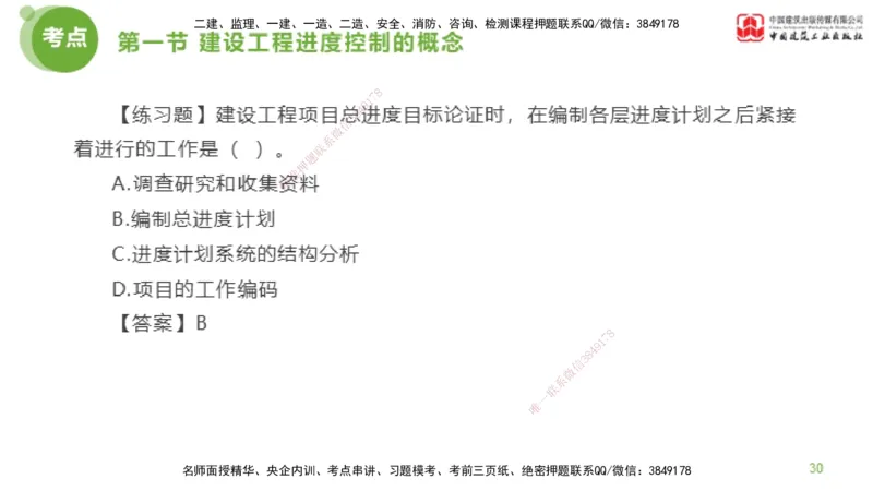 01节监理工程师目标控制超强周练（01.16）_监理工程师_2025监理工程师_2025年监理工程师SVIP_2025年监理土建控制SVIP_03-习题精析✿实战特训✿模考通关_讲义