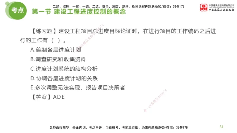 01节监理工程师目标控制超强周练（01.16）_监理工程师_2025监理工程师_2025年监理工程师SVIP_2025年监理土建控制SVIP_03-习题精析✿实战特训✿模考通关_讲义