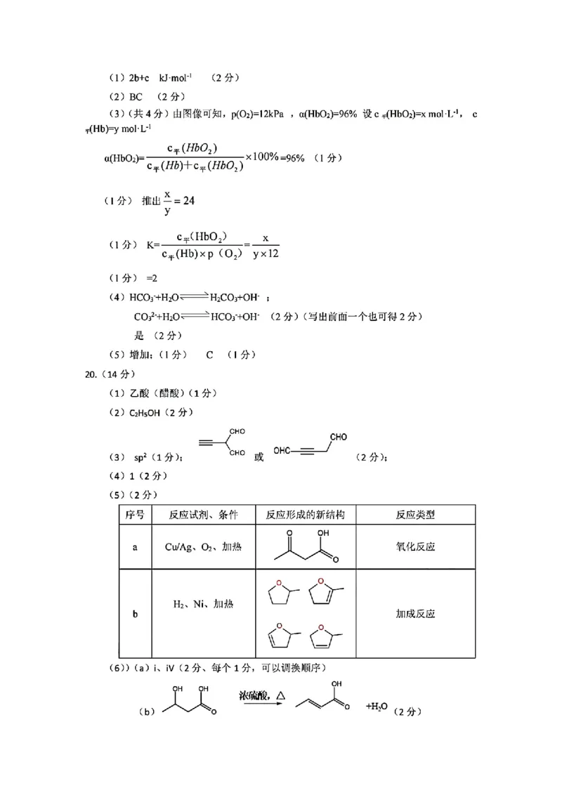 2024年茂名市高三年级第二次综合测试化学答案_2024年4月_01按日期_15号_2024届广东省茂名高三年级第二次综合测试_2024年茂名市高三年级第二次综合测试化学