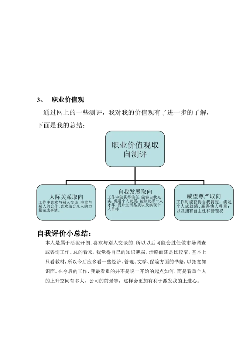 职业生涯规划书_E6-职业规划_84统计学专业