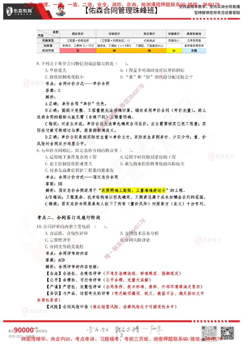 1月7日佑森合同管理珠峰班VIP作业答案_监理工程师_2025监理工程师_2025年监理工程师SVIP_2025年监理合同管理SVIP_02-基础精讲✿高端面授✿深度强化