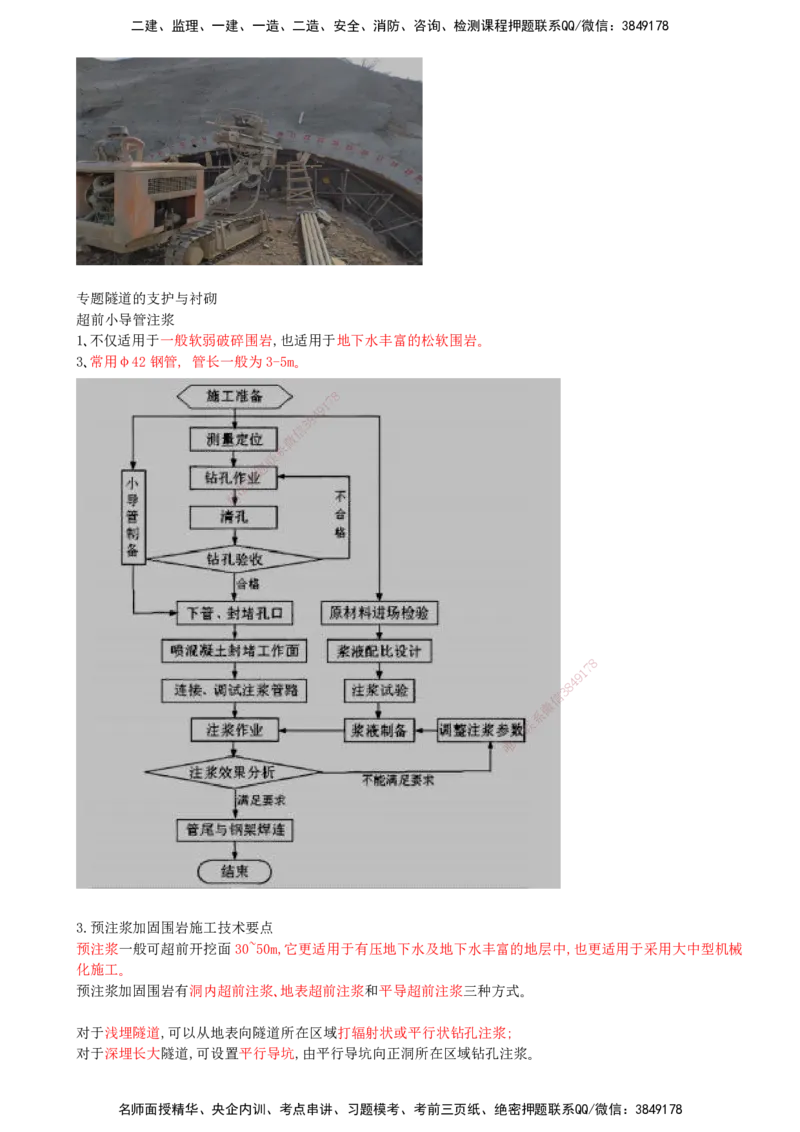 10-第二部分-模块一-隧道工程（二）_监理工程师_2025监理工程师_2025年监理工程师SVIP_2025年监理交通案例SVIP_04-冲刺串讲✿考点强化✿小灶集训_讲义